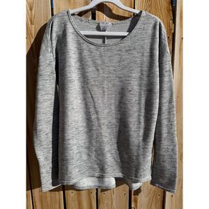 Danskin NOW Bundle of 2 Heather Gray Pullover Crewneck Sweatshirts Lounge Sz S